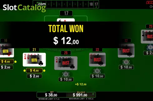 Οθόνη4. Top+Plus Blackjack Vegas Strip Κουλοχέρης 