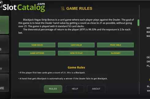 Οθόνη6. Top+Plus Blackjack Vegas Strip Κουλοχέρης 