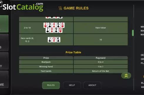 Οθόνη8. Top+Plus Blackjack Vegas Strip Κουλοχέρης 