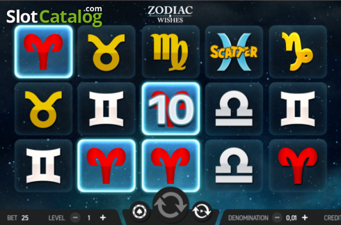 Οθόνη3. Zodiac Wishes Κουλοχέρης
