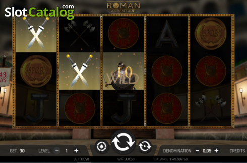 Οθόνη4. Roman Adventure Κουλοχέρης 