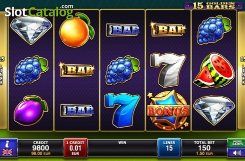 Οθόνη2. 15 Golden Bars Κουλοχέρης
