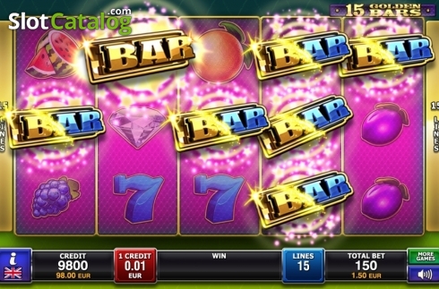 Οθόνη3. 15 Golden Bars Κουλοχέρης