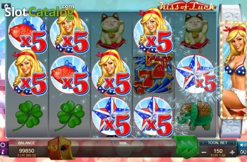 Οθόνη5. Kiss of Luck Κουλοχέρης 