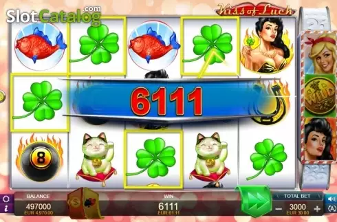 Οθόνη7. Kiss of Luck Κουλοχέρης 