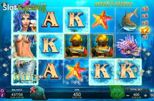 Οθόνη 1. Ocean's Secret (FUGA Gaming) Κουλοχέρης
