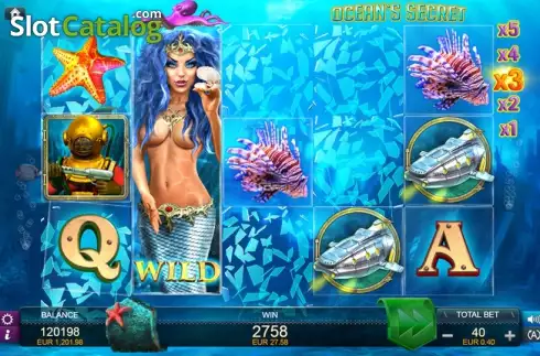 Οθόνη 2. Ocean's Secret (FUGA Gaming) Κουλοχέρης