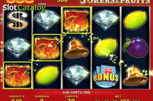 Οθόνη3. Jokers & Fruits Κουλοχέρης 