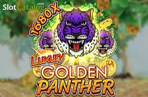Luxury Golden Panther Λογότυπο Luxury Golden Panther Λογότυπο