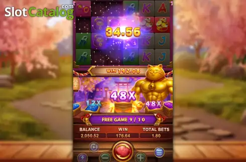 Οθόνη3. Muscle Fortune Cat Κουλοχέρης 