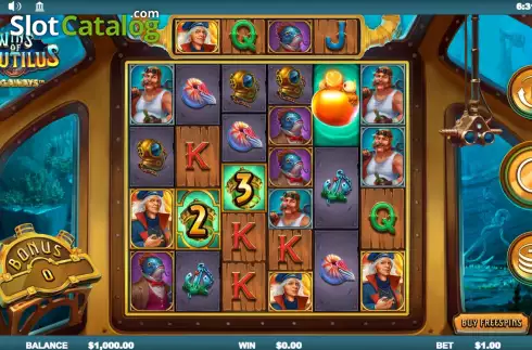 Οθόνη3. Wins of Nautilus Megaways Κουλοχέρης