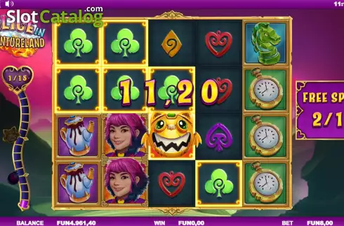 Οθόνη9. Alice in Adventureland Κουλοχέρης