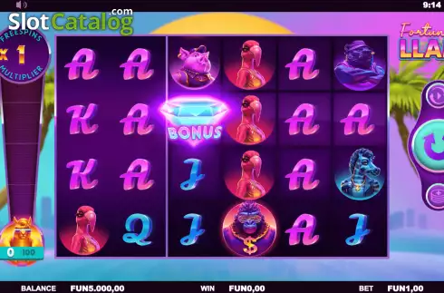 Οθόνη3. Fortune Llama Κουλοχέρης