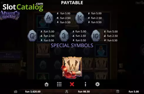 Οθόνη9. Mystic Spells Κουλοχέρης