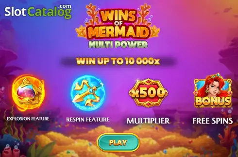 Οθόνη2. Wins of Mermaid Multipower Κουλοχέρης 