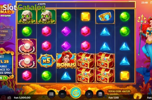 Οθόνη3. Wins of Mermaid Multipower Κουλοχέρης 