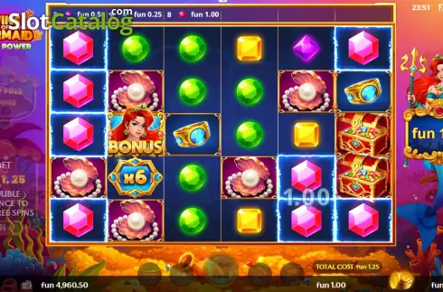 Οθόνη6. Wins of Mermaid Multipower Κουλοχέρης 