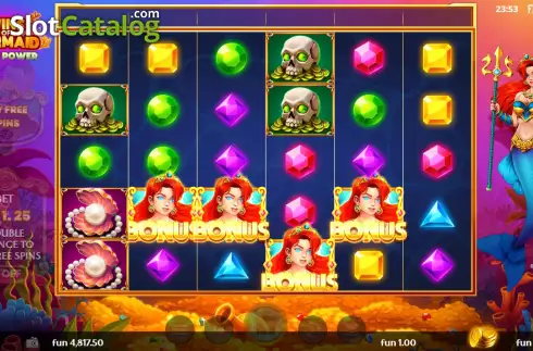 Οθόνη8. Wins of Mermaid Multipower Κουλοχέρης 