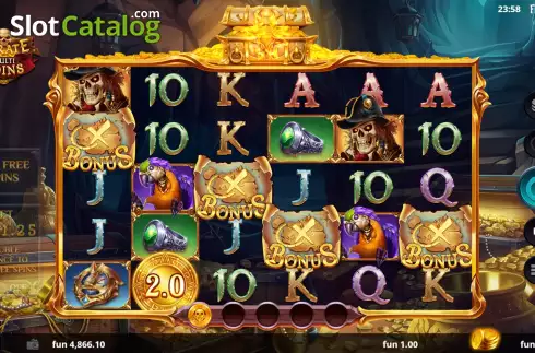 Οθόνη7. Pirate Multi Coins Κουλοχέρης