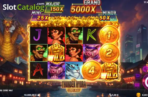 Οθόνη2. Thunder Hydra Coins Max Κουλοχέρης
