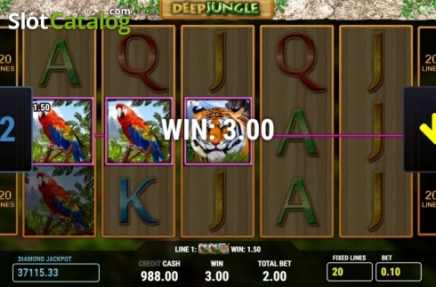 Οθόνη3. Deep Jungle Κουλοχέρης