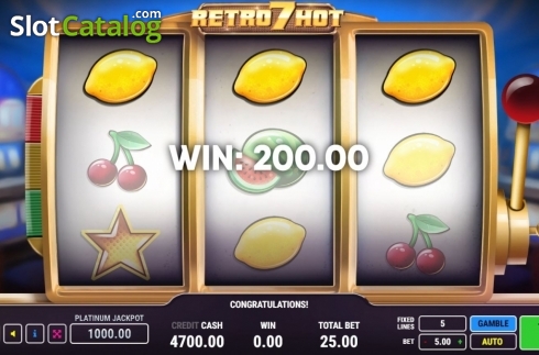 Οθόνη3. Retro 7 Hot Κουλοχέρης 