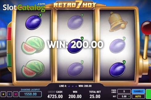 Οθόνη4. Retro 7 Hot Κουλοχέρης 