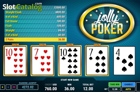 Οθόνη4. Jolly Poker Κουλοχέρης