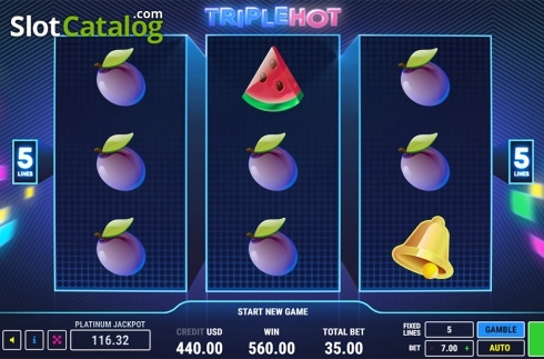 Οθόνη2. Triple Hot Κουλοχέρης