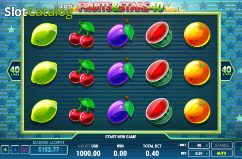 Οθόνη2. Fruits & Stars 40 Κουλοχέρης