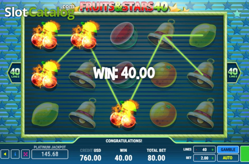 Οθόνη3. Fruits & Stars 40 Κουλοχέρης