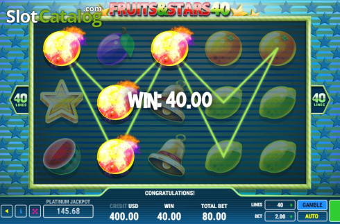 Οθόνη6. Fruits & Stars 40 Κουλοχέρης