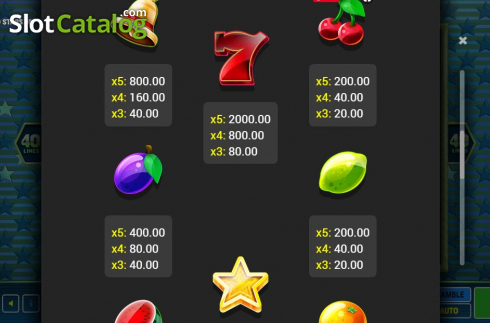 Οθόνη8. Fruits & Stars 40 Κουλοχέρης