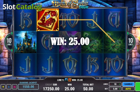 Οθόνη4. Book Of Spells Deluxe Κουλοχέρης