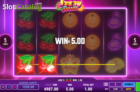 Οθόνη4. Jazzy Fruits Κουλοχέρης
