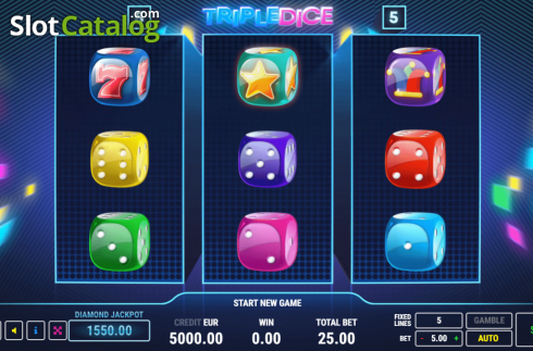 Οθόνη2. Triple Dice Κουλοχέρης