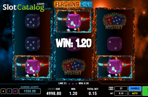 Οθόνη3. Flashing Dice Κουλοχέρης