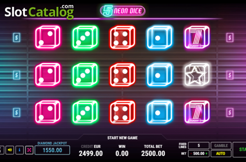 Οθόνη2. Neon Dice 5 Κουλοχέρης