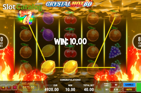 Οθόνη3. Crystal Hot 80 Κουλοχέρης