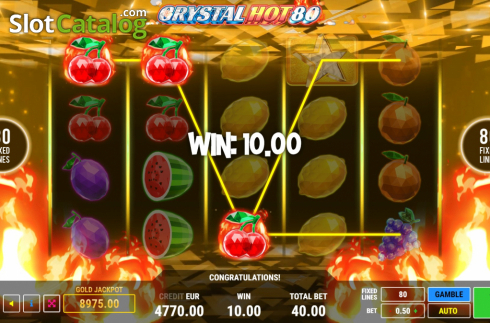 Οθόνη5. Crystal Hot 80 Κουλοχέρης