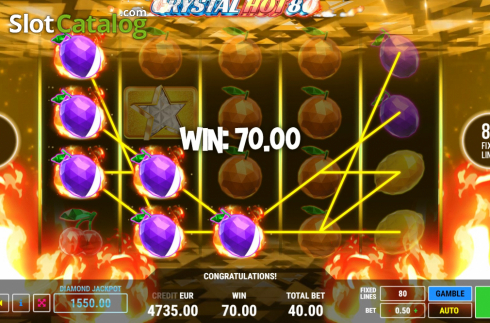 Οθόνη7. Crystal Hot 80 Κουλοχέρης