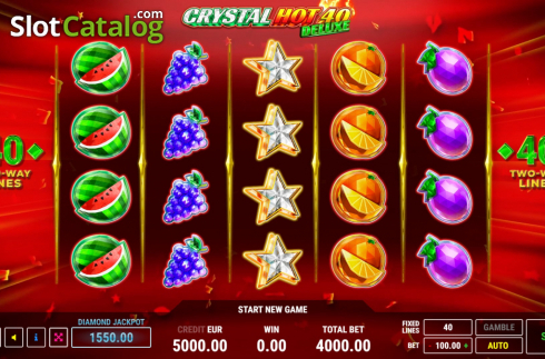 Οθόνη2. Crystal Hot 40 Deluxe Κουλοχέρης