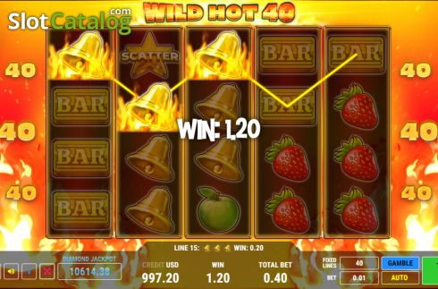 Οθόνη3. Wild Hot 40 Κουλοχέρης