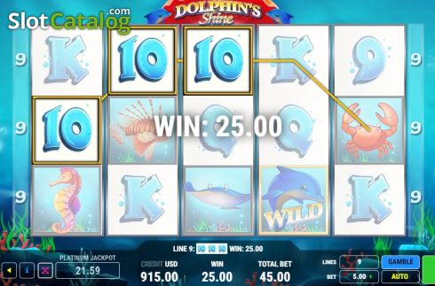 Οθόνη5. Dolphins Shine Κουλοχέρης