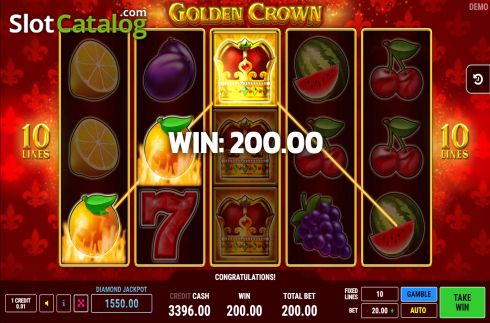 Οθόνη4. Golden Crown Κουλοχέρης