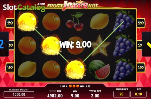 Οθόνη5. Fruity Joker Hot Κουλοχέρης