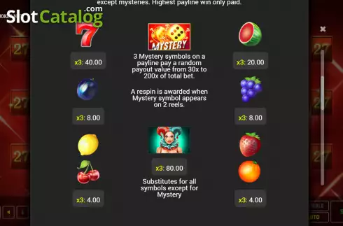 Οθόνη7. Mystery Joker Hot Κουλοχέρης