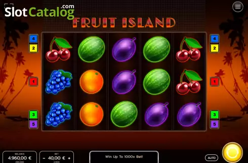 Οθόνη2. Fruit Island Κουλοχέρης