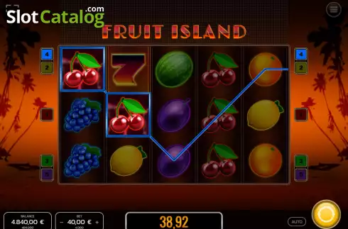 Οθόνη3. Fruit Island Κουλοχέρης