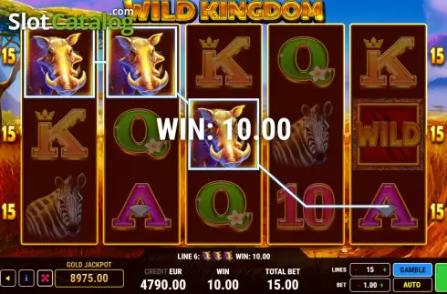 Οθόνη7. Wild Kingdom Κουλοχέρης 